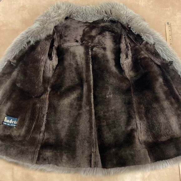 Genuine Shearling Sheepskin Penny Lane Leather Coat Made in Spain M-L - Picture 8 of 13